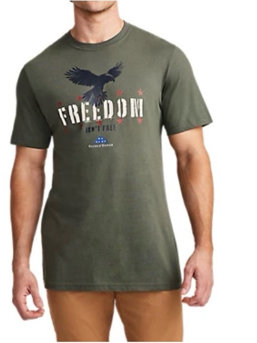 Jockey Olive Green Freedom Eagle Graphic Tee